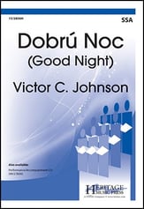 Dobru Noc SSA choral sheet music cover